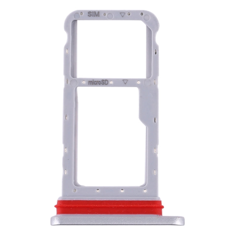 SIM Card Tray + Micro SD Card Tray for Huawei Honor Waterplay (Silver) - Card Socket by PMC TechLife | Online Shopping South Africa | PMC TechLife | Buy Now Pay Later Mobicred