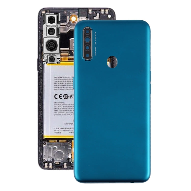 For OPPO A8 Battery Back Cover (Blue) - Back Cover by PMC Jewellery | Online Shopping South Africa | PMC Jewellery | Buy Now Pay Later Mobicred