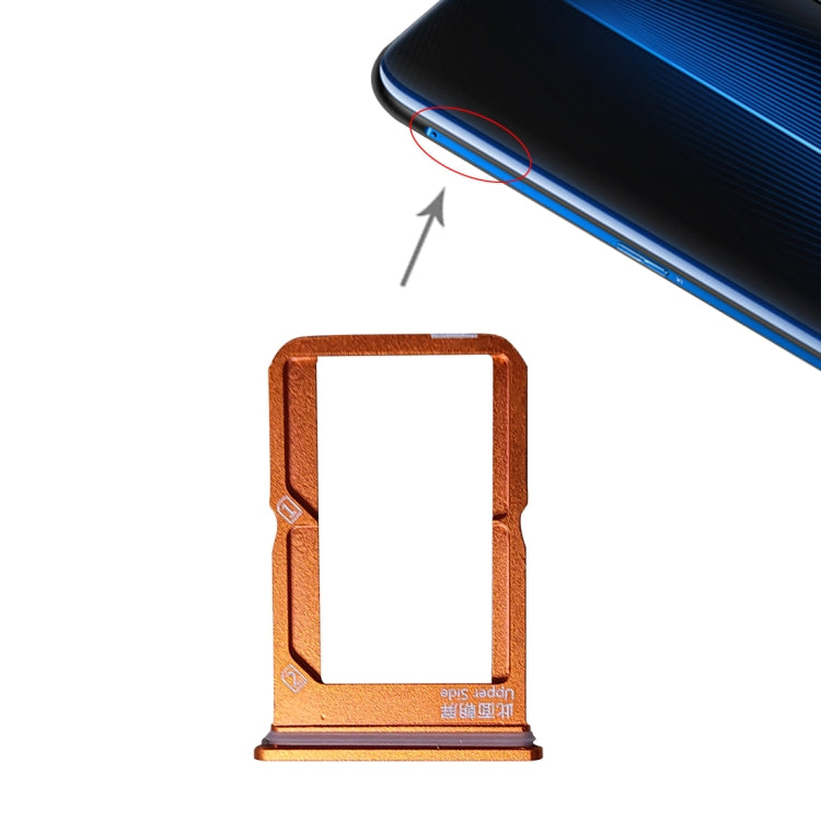 For Vivo iQOO SIM Card Tray + SIM Card Tray (Orange) - Card Socket by PMC TechLife | Online Shopping South Africa | PMC TechLife | Buy Now Pay Later Mobicred
