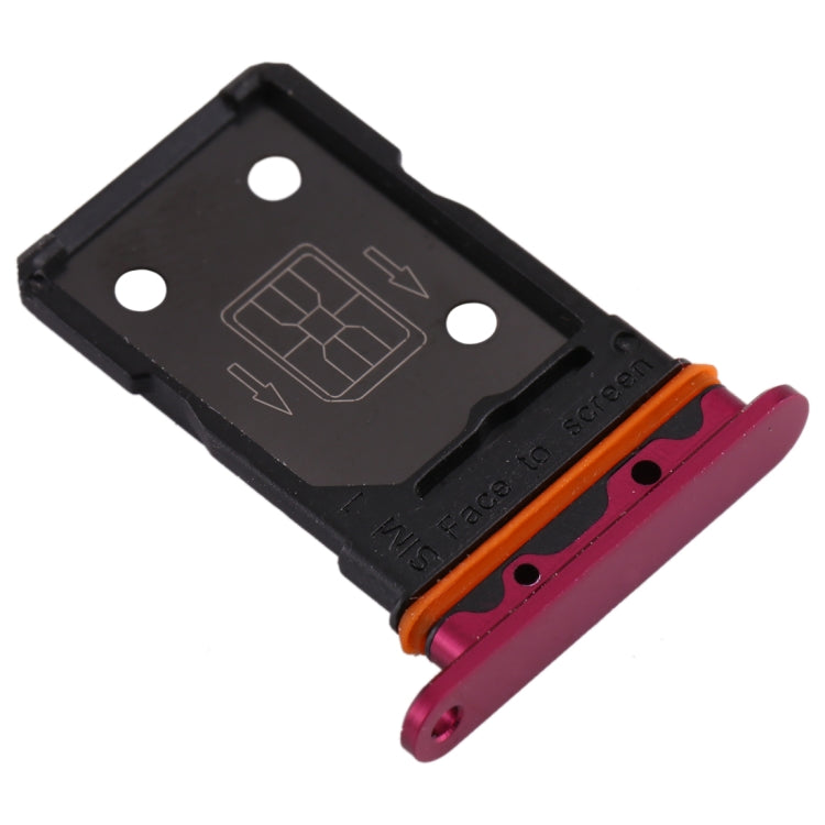 For OPPO Reno3 Pro 5G / Find X2 Neo SIM Card Tray(Rose Red) - Card Socket by PMc TechLife | Online Shopping South Africa | PMc TechLife | Buy Now Pay Later Mobicred