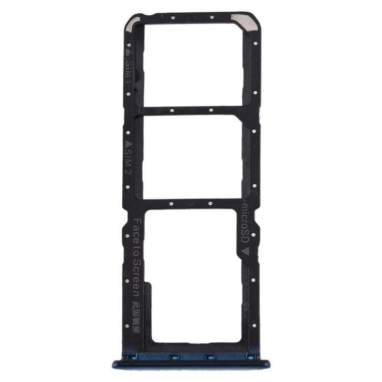 For Realme X2 SIM Card Tray + SIM Card Tray + Micro SD Card Tray (Blue) - free shipping - PMc TechLife - Order now!
