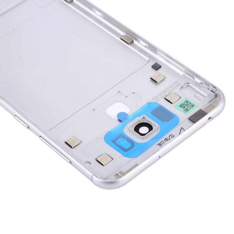 Aluminum Alloy Back Battery Cover for Asus ZenFone 3 Max / ZC553KL (Silver) - Back Cover by PMC Jewellery | Online Shopping South Africa | PMC Jewellery | Buy Now Pay Later Mobicred