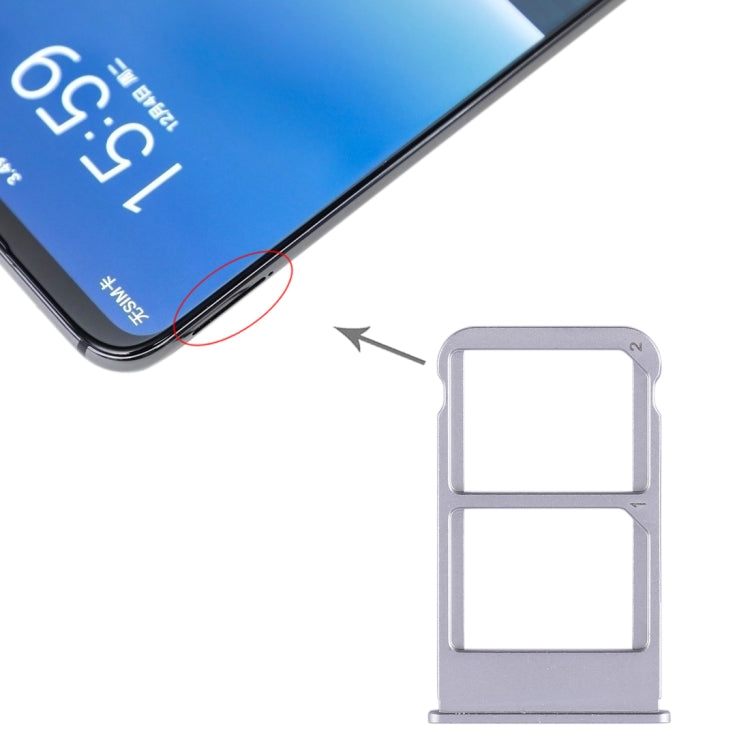 For Meizu 16 Plus SIM Card Tray + SIM Card Tray (Silver) - Card Socket by PMC Jewellery | Online Shopping South Africa | PMC Jewellery | Buy Now Pay Later Mobicred