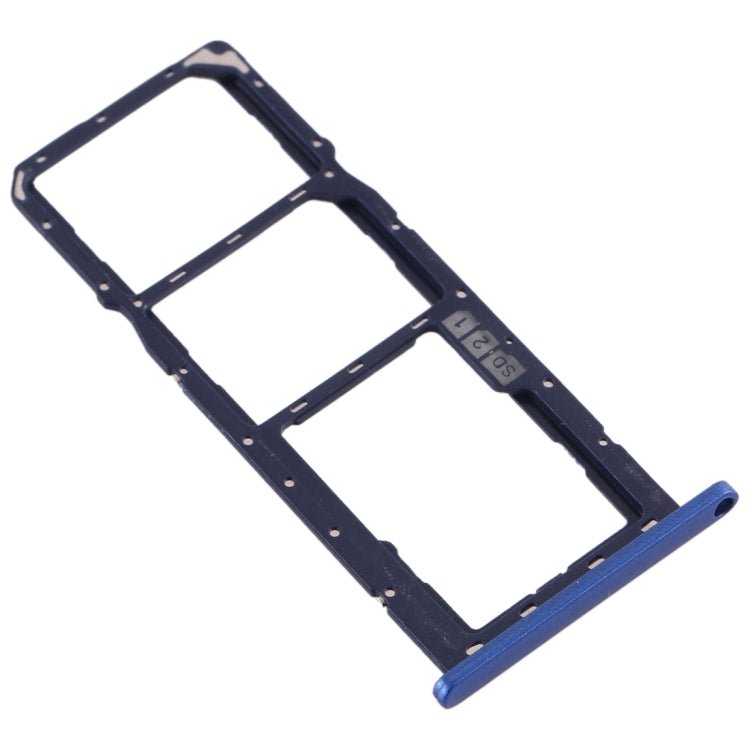 SIM Card Tray + SIM Card Tray + Micro SD Card Tray for Asus Zenfone Max M2 ZB633KL(Blue) - Card Tray by PMC TechLife | Online Shopping South Africa | PMC TechLife | Buy Now Pay Later Mobicred