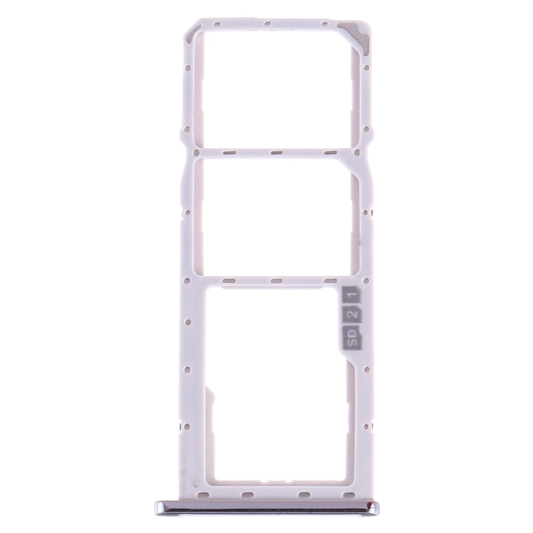 SIM Card Tray + SIM Card Tray + Micro SD Card Tray for Asus ZenFone Max Pro (M2) ZB631KL(Silver) - free shipping - PMC TechLife - Order now!