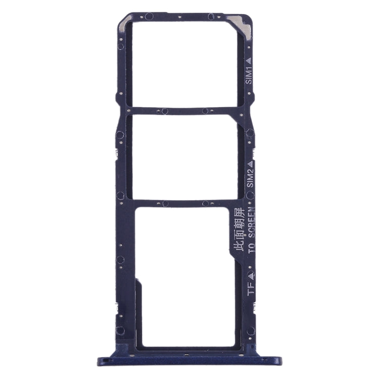 SIM Card Tray + Micro SD Card Tray for Huawei Y5 Prime (2018) / Honor Play 7 (Blue) - Card Socket by PMc TechLife | Online Shopping South Africa | PMc TechLife | Buy Now Pay Later Mobicred