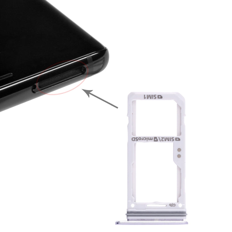 For Galaxy Note 8 2 SIM Card Tray / Micro SD Card Tray (Grey) - free shipping - PMc TechLife - Order now!