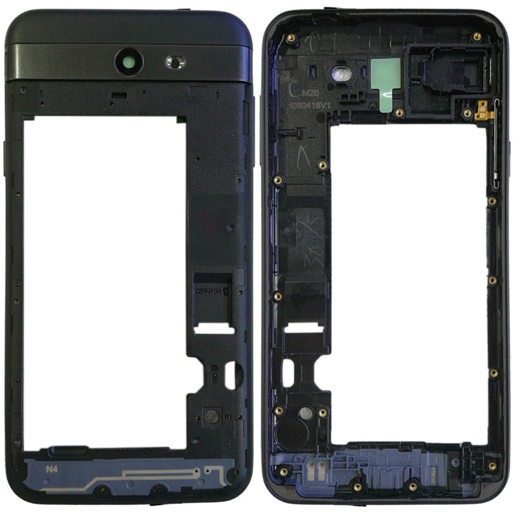 For Galaxy J7 V J727V (Verizon) Rear Housing Frame (Black) - Frame Bezel Plate by PMC Jewellery | Online Shopping South Africa | PMC Jewellery | Buy Now Pay Later Mobicred