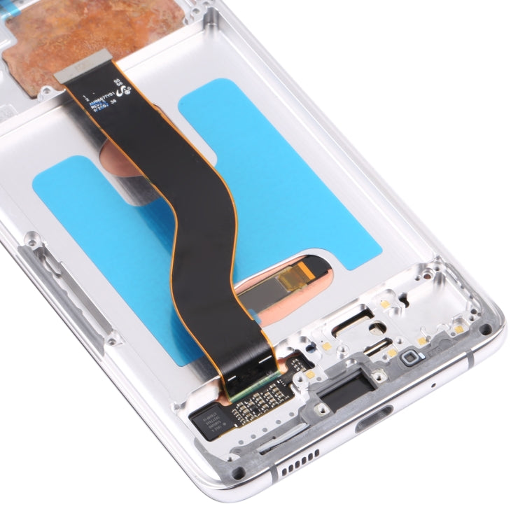 Original Super AMOLED LCD Screen for Samsung Galaxy S20+ 5G SM-G986B/G985 Digitizer Full Assembly with Frame (Silver) - free shipping - PMc TechLife - Order now!