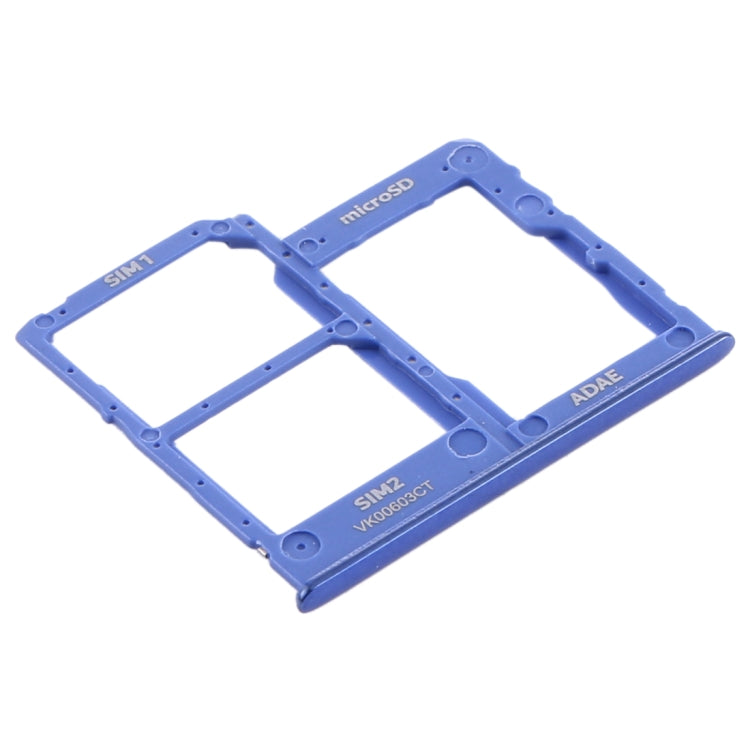 For Samsung Galaxy A41 / A415 SIM Card Tray + SIM Card Tray + Micro SD Card Tray (Blue) - free shipping - PMc TechLife - Order now!