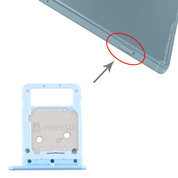For Samsung Galaxy Tab S6 Lite / SM-P615 SIM Card Tray + Micro SD Card Tray (Blue) - free shipping - PMc TechLife - Order now!
