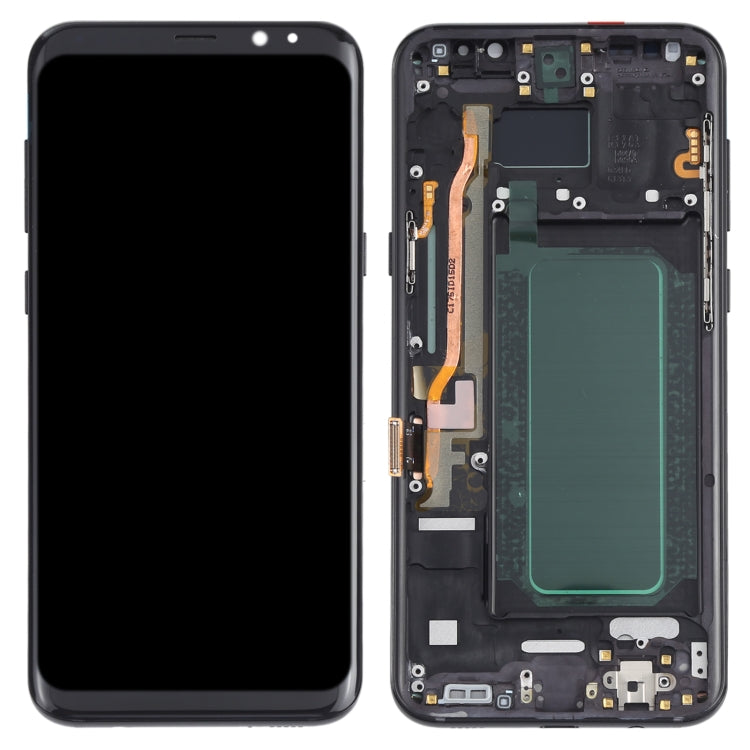 OLED LCD Screen for Samsung Galaxy S8+ SM-G955 Digitizer Full Assembly with Frame (Black) - free shipping - PMc TechLife - Order now!