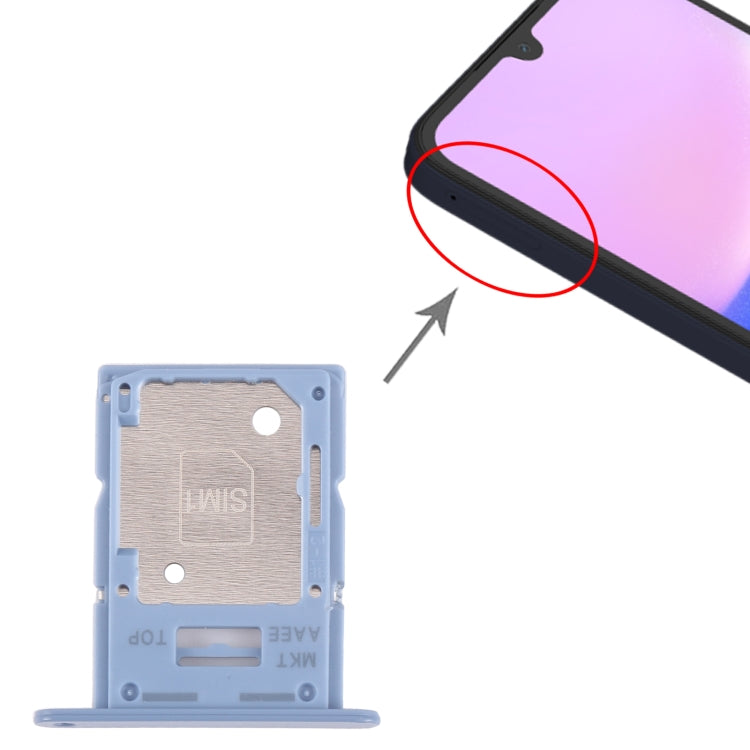 For Samsung Galaxy A15 4G SM-A155F Original SIM Card Tray + SIM / Micro SD Card Tray (Blue) - free shipping - PMc TechLife - Order now!