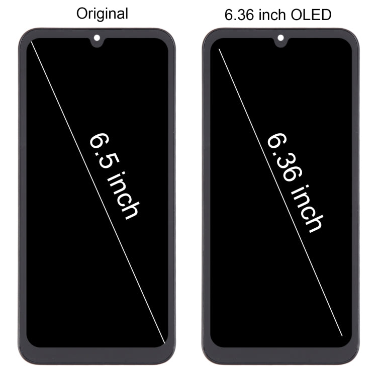 For Samsung Galaxy A25 SM-A256B 6.36 inch OLED LCD Screen Digitizer Full Assembly with Frame (Black) - free shipping - PMc TechLife - Order now!