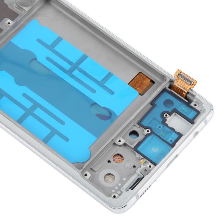 For Samsung Galaxy A51 5G SM-A516 6.43 inch OLED LCD Screen Digitizer Full Assembly with Frame (Silver) - free shipping - PMC TechLife - Order now!