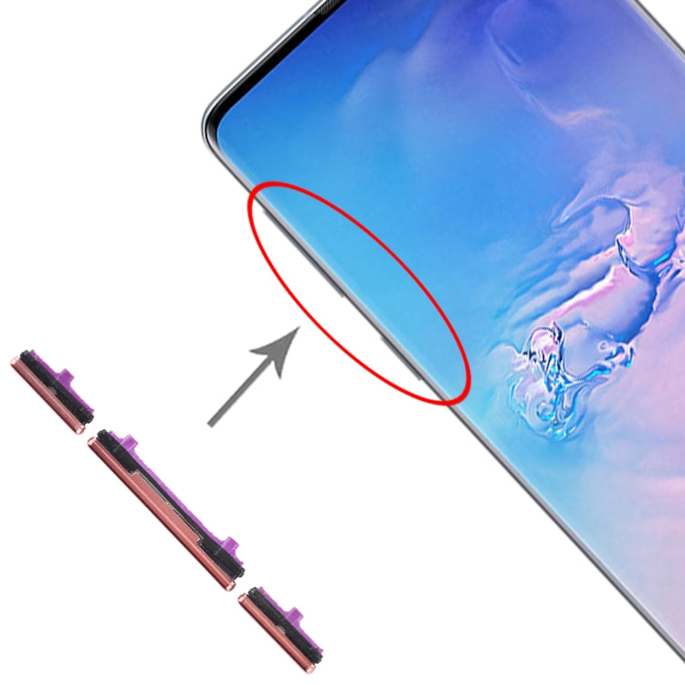 For Galaxy S10 / Galaxy S10+ 10 Set Side Keys(Pink) - free shipping - PMc TechLife - Order now!