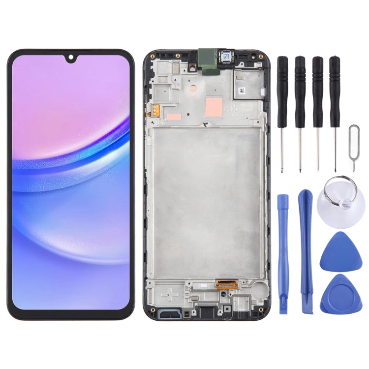 For Samsung Galaxy A15 4G SM-A155F Original LCD Screen Digitizer Full Assembly with Frame (Black) - LCD Screen by PMC Jewellery | Online Shopping South Africa | PMC Jewellery | Buy Now Pay Later Mobicred