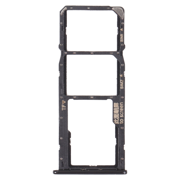 SIM Card Tray + SIM Card Tray + Micro SD Card Tray for Huawei Y5p (Black) - Card Socket by PMC TechLife | Online Shopping South Africa | PMC TechLife | Buy Now Pay Later Mobicred