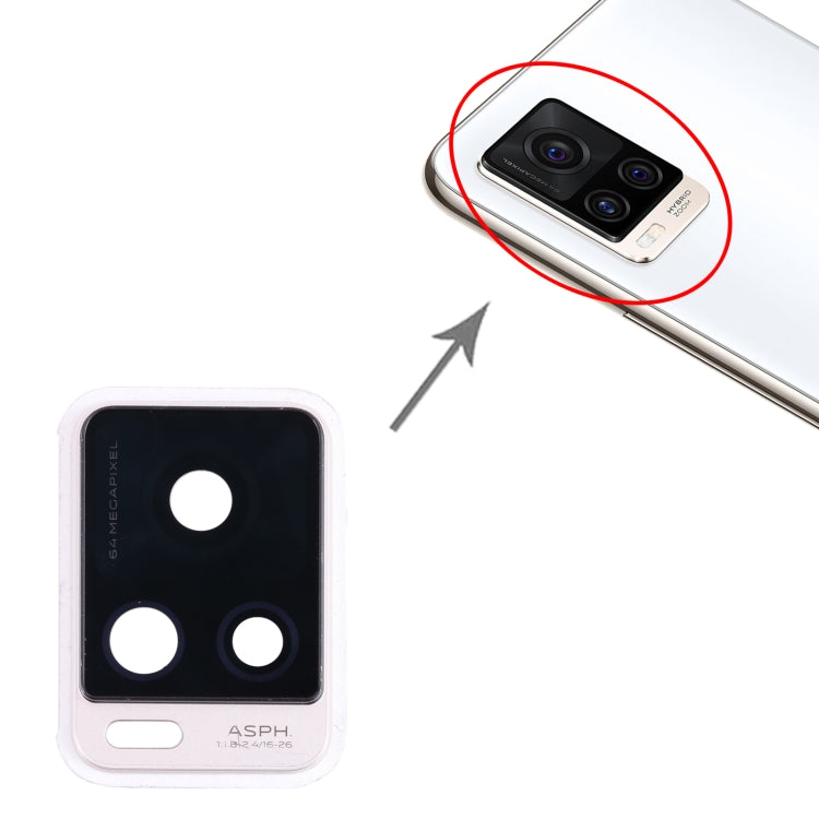For vivo S7 V2020A Camera Lens Cover (White) - Camera Parts by PMc TechLife | Online Shopping South Africa | PMc TechLife | Buy Now Pay Later Mobicred