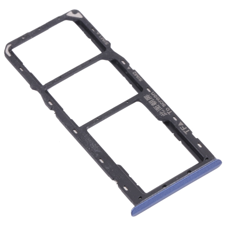 For OPPO Realme Narzo 20  SIM Card Tray + SIM Card Tray + Micro SD Card Tray (Blue) - Card Tray by PMc TechLife | Online Shopping South Africa | PMc TechLife | Buy Now Pay Later Mobicred
