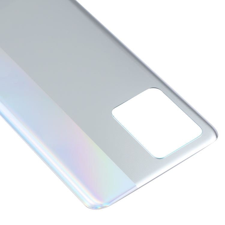 For OPPO Realme 8 4G RMX3085 Battery Back Cover (Silver) - Back Cover by PMC TechLife | Online Shopping South Africa | PMC TechLife | Buy Now Pay Later Mobicred