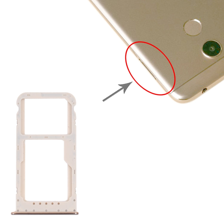 SIM Card Tray + SIM Card Tray / Micro SD Card Tray for Honor 6C Pro (Gold) - free shipping - PMc TechLife - Order now!
