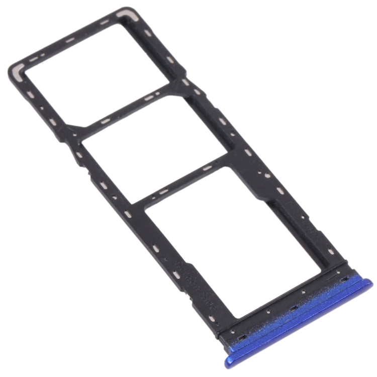 For Tecno Spark 5 Air/Spark 5 Pro/Spark 5 SIM Card Tray + SIM Card Tray + Micro SD Card Tray (Blue) - Card Tray by PMC Jewellery | Online Shopping South Africa | PMC Jewellery