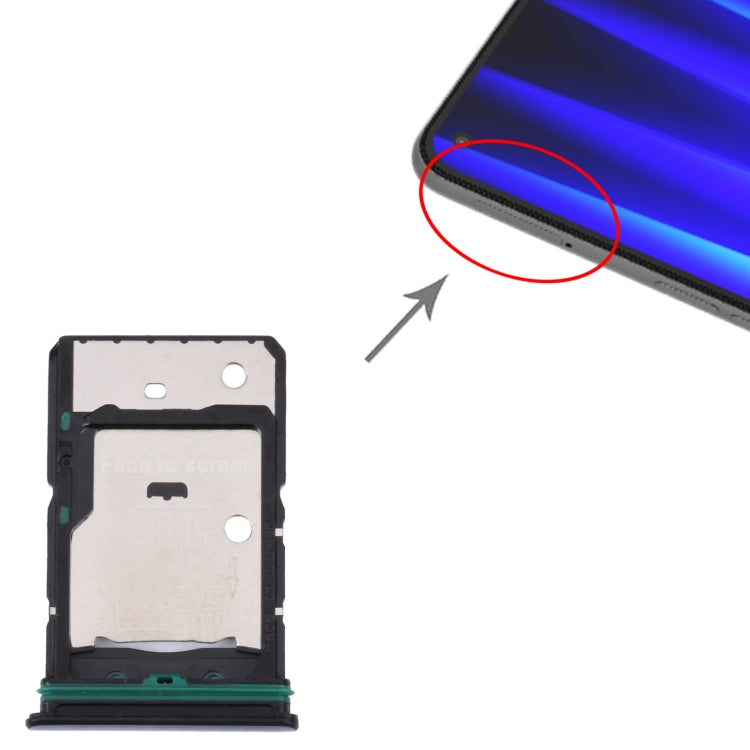 For OnePlus Nord CE 2 5G SIM Card Tray + SIM Card Tray + Micro SD Card Tray (Blue) - Card Tray by PMc TechLife | Online Shopping South Africa | PMc TechLife | Buy Now Pay Later Mobicred