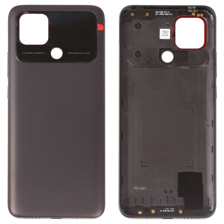 Original Battery Back Cover for Xiaomi Poco C40(Black) - Back Cover by PMC TechLife | Online Shopping South Africa | PMC TechLife | Buy Now Pay Later Mobicred