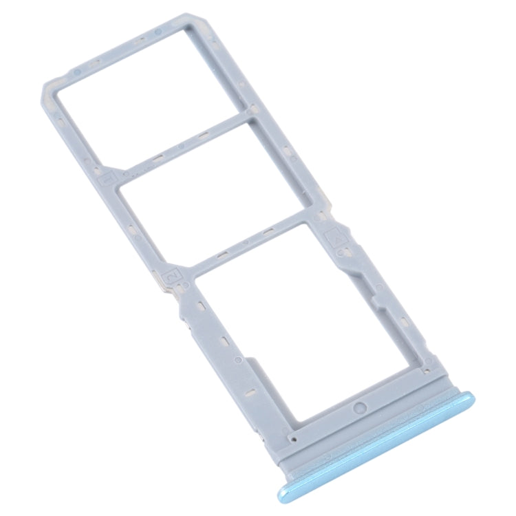 For vivo Y16 SIM Card Tray + SIM Card Tray + Micro SD Card Tray (Blue) - Card Socket by PMc TechLife | Online Shopping South Africa | PMc TechLife | Buy Now Pay Later Mobicred