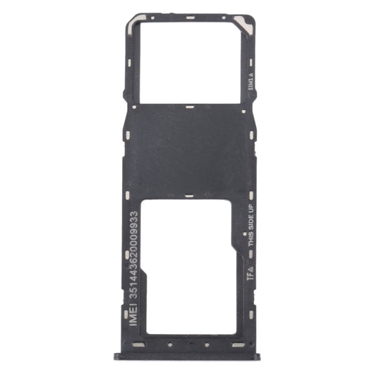 For Alcatel 1V 2021 Original SIM Card Tray + Micro SD Card Tray(Black) - Card Tray by PMC Jewellery | Online Shopping South Africa | PMC Jewellery | Buy Now Pay Later Mobicred