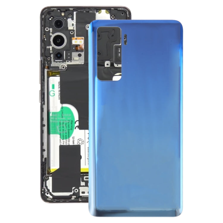 For vivo iQOO 5 5G OEM Glass Battery Back Cover(Blue) - Back Cover by PMC Jewellery | Online Shopping South Africa | PMC Jewellery