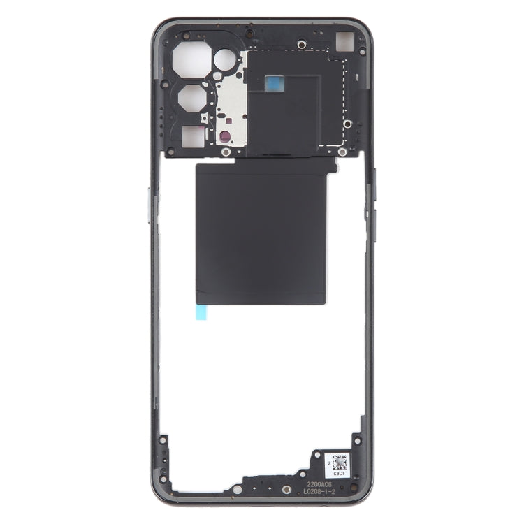 For OPPO Reno5 5G Original Middle Frame Bezel Plate (Black) - Frame Bezel Plate by PMC TechLife | Online Shopping South Africa | PMC TechLife