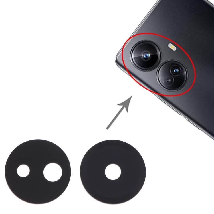 For Realme 10 Pro+ 10 Pair Original Back Camera Lens - Camera Series by PMC Jewellery | Online Shopping South Africa | PMC Jewellery