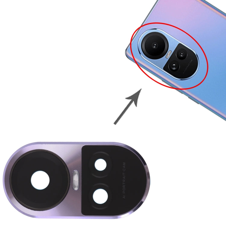 For OPPO Reno10 Global Original Camera Lens Cover (Purple) - Camera Series by PMC TechLife | Online Shopping South Africa | PMC TechLife