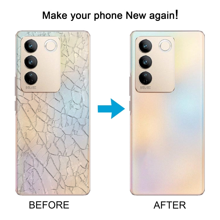 For vivo S16 OEM Glass Material Battery Back Cover(Yellow) - Back Cover by PMC TechLife | Online Shopping South Africa | PMC TechLife | Buy Now Pay Later Mobicred