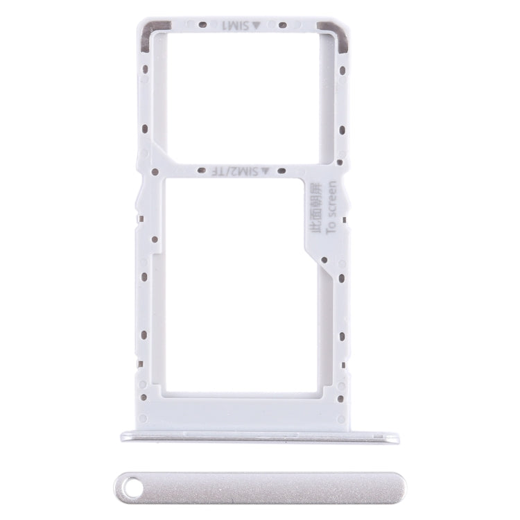 For Huawei nova Y70 Plus SIM + SIM / Micro SD Card Tray (Silver) - Card Socket by PMc TechLife | Online Shopping South Africa | PMc TechLife | Buy Now Pay Later Mobicred