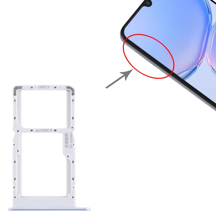 For Huawei Enjoy 60Z SIM + SIM / Micro SD Card Tray (Blue) - Card Socket by PMc TechLife | Online Shopping South Africa | PMc TechLife | Buy Now Pay Later Mobicred