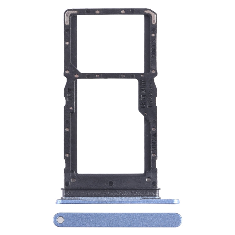 For Honor Play6C SIM + SIM / Micro SD Card Tray (Blue) - Card Socket by PMc TechLife | Online Shopping South Africa | PMc TechLife | Buy Now Pay Later Mobicred
