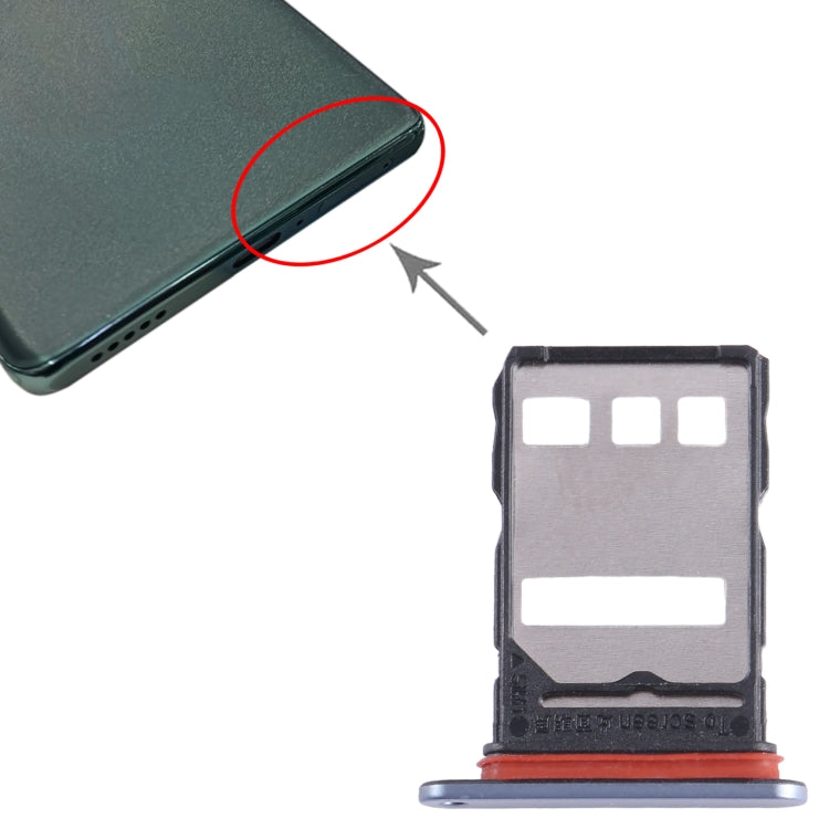 For Honor X40 SIM Card Tray (Silver) - Card Socket by PMc TechLife | Online Shopping South Africa | PMc TechLife | Buy Now Pay Later Mobicred