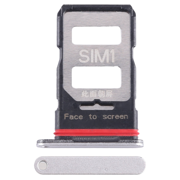 For Xiaomi Poco F5 Pro SIM Card Tray + SIM Card Tray (Silver) - Card Tray by PMC Jewellery | Online Shopping South Africa | PMC Jewellery