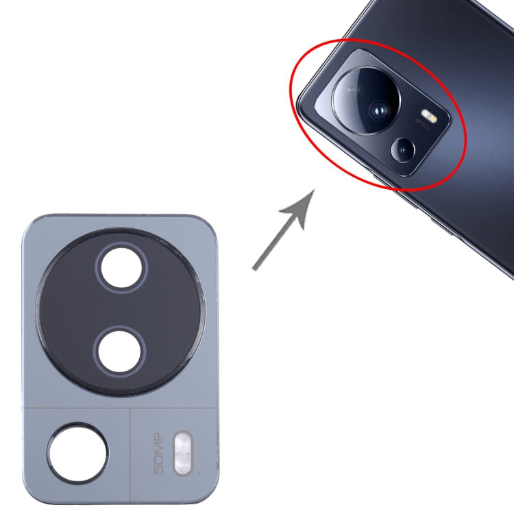 For Xiaomi 13 Lite Camera Lens Cover (Black) - Camera by PMC TechLife | Online Shopping South Africa | PMC TechLife