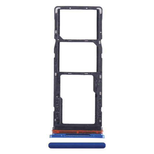 For Tecno Pop 5 LTE SIM Card Tray + SIM Card Tray + Micro SD Card Tray (Dark Blue) - Card Tray by PMC Jewellery | Online Shopping South Africa | PMC Jewellery