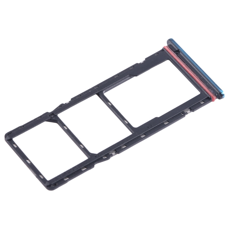 For Tecno Spark 8T SIM Card Tray + SIM Card Tray + Micro SD Card Tray (Blue) - Card Tray by PMC TechLife | Online Shopping South Africa | PMC TechLife
