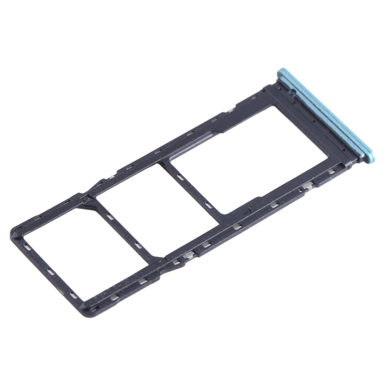 For Tecno Spark 8C KG5k SIM Card Tray + SIM Card Tray + Micro SD Card Tray (Green) - Card Tray by PMC TechLife | Online Shopping South Africa | PMC TechLife