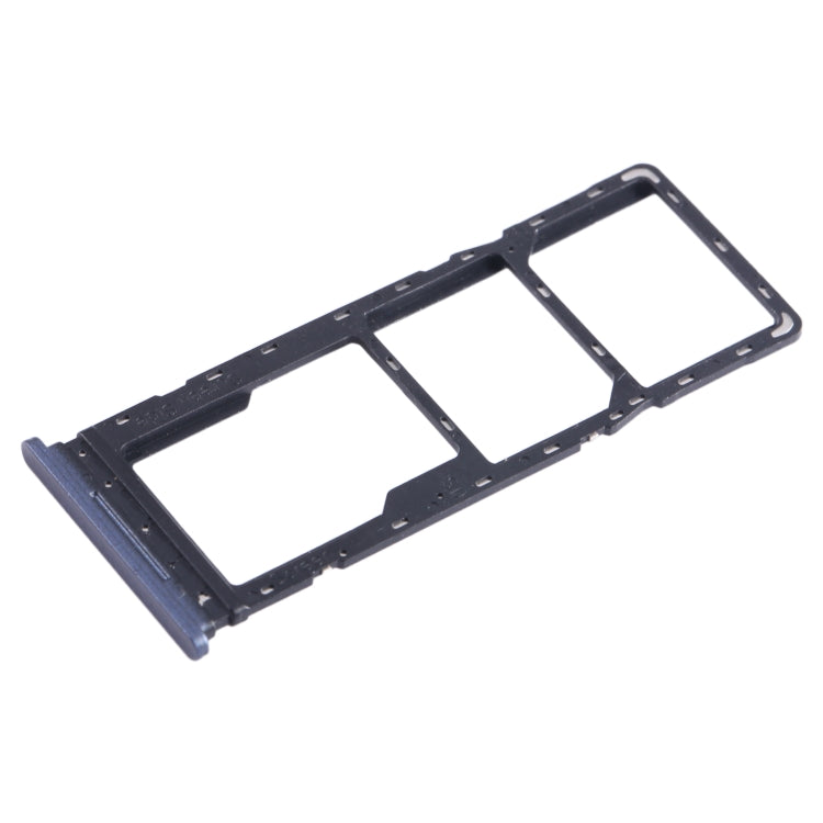 For Tecno Spark 8C KG5k SIM Card Tray + SIM Card Tray + Micro SD Card Tray (Blue) - Card Tray by PMC TechLife | Online Shopping South Africa | PMC TechLife