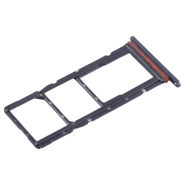 For Tecno Pop 7 BF6 SIM Card Tray + SIM Card Tray + Micro SD Card Tray (Black) - Card Tray by PMC TechLife | Online Shopping South Africa | PMC TechLife