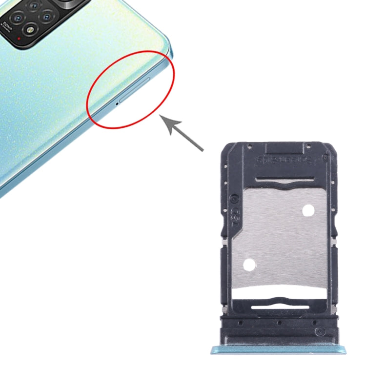 For Infinix Note 11 Pro X697 SIM Card Tray + SIM Card Tray + Micro SD Card Tray (Green) - Card Tray by PMC TechLife | Online Shopping South Africa | PMC TechLife