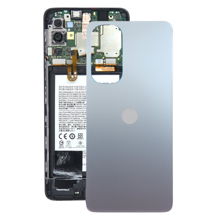For Motorola Edge 30 Original Battery Back Cover(Silver) - Back Cover by PMC TechLife | Online Shopping South Africa | PMC TechLife