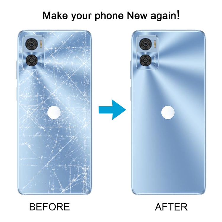 For Motorola Moto E22 Original Battery Back Cover(Light Blue) - Back Cover by PMC TechLife | Online Shopping South Africa | PMC TechLife